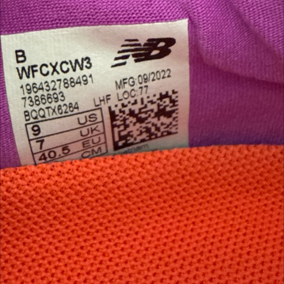 New Balance Women's White with Purple Accent Running Sneakers - Picture 3 of 4